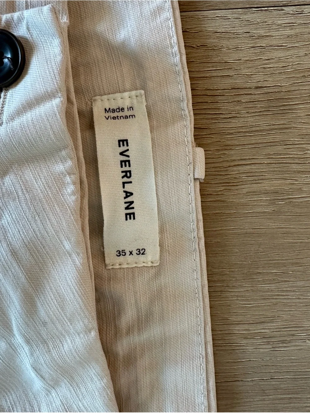 Everlane Men's Cream Chino Pants